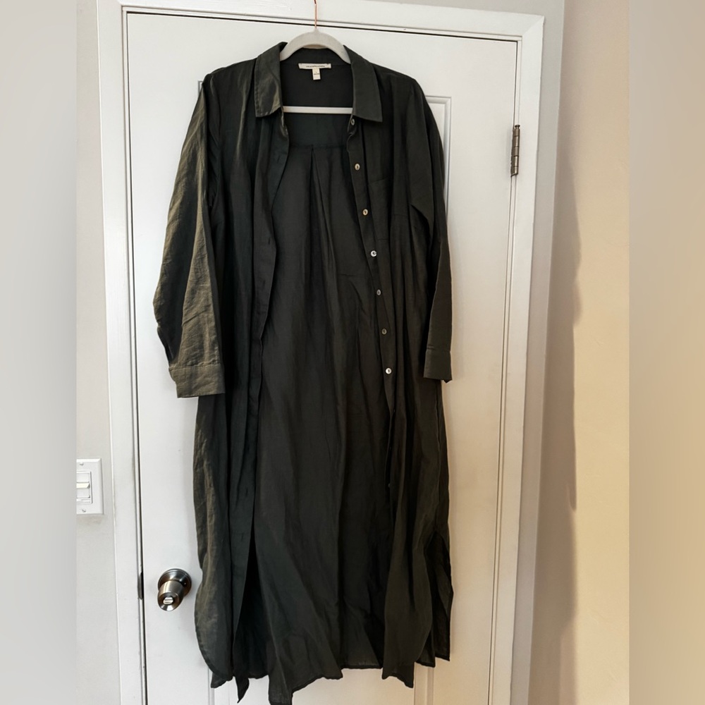 Grade & Gather - Long Sleeve Button Down Duster